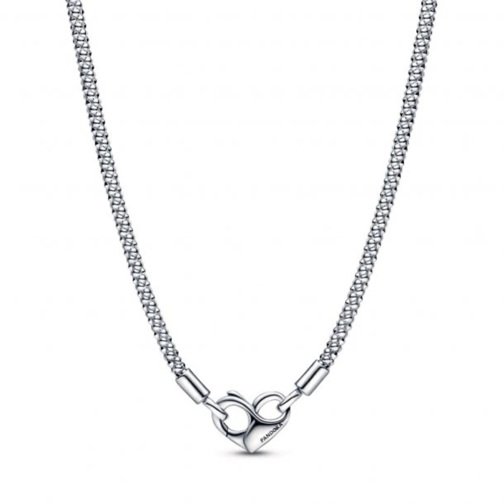 Pandora Moments Studded Chain Necklace Silver